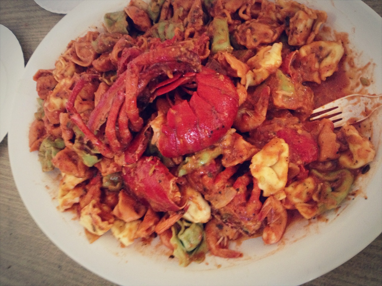 [랍스타 토틸리니 로제 파스타] tortellni in lobster rose sauce